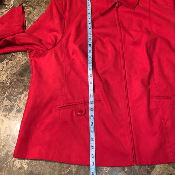 Carroll Reed red jacket, size 24W, EUC - Picture 3 of 5